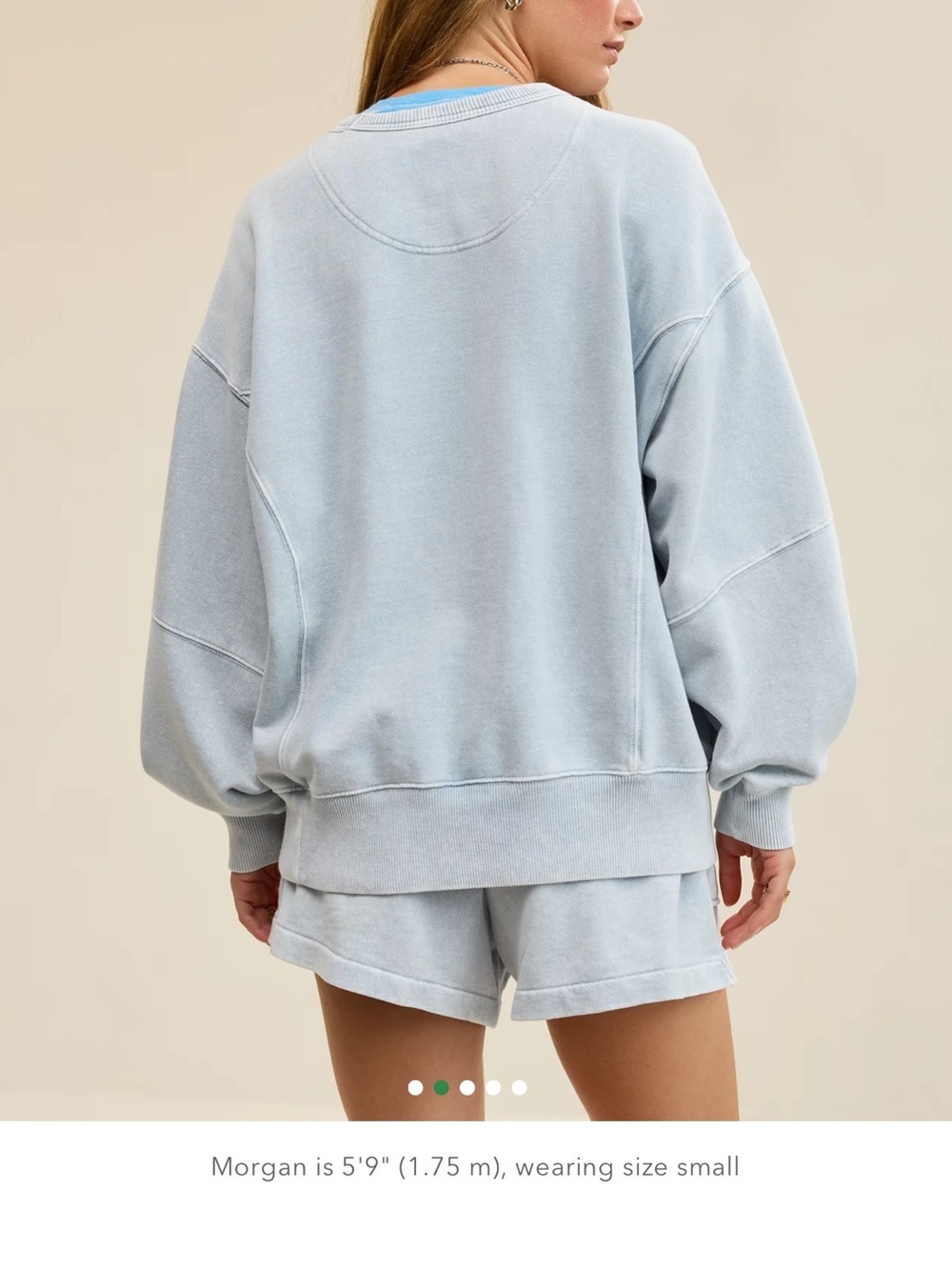 Aerie Go-To Sweatshirt in Cloud Wash - Picture 2 of 9
